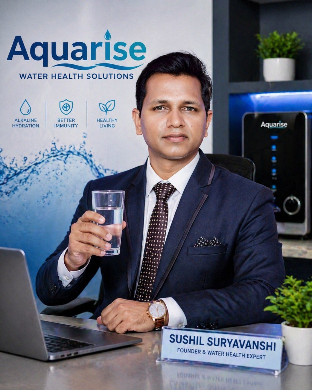 Sushil Suryavanshi — Founder & Water Health Educator, Aquarise Water Health Solutions